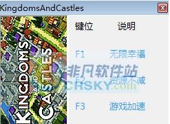 王国与城堡三项修改器 v3.6 王国与城堡三项修改器 v3.6
