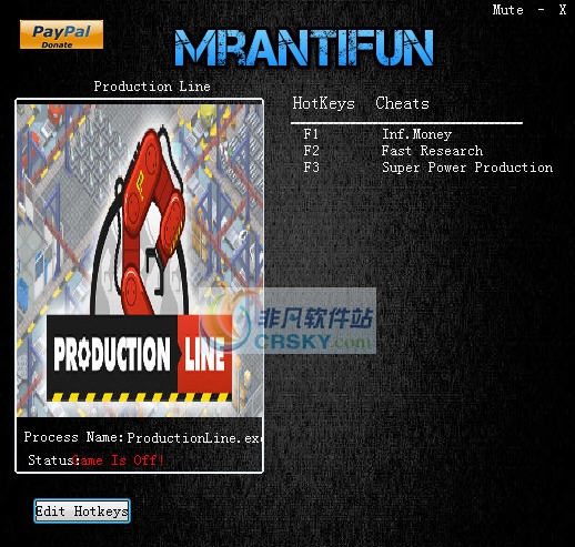 生产线三项修改器 v3.6 生产线三项修改器 v3.6
