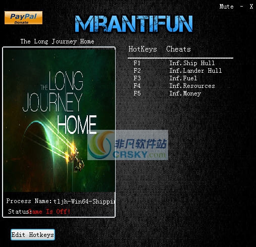 漫漫归家路五项修改器 v3.4 漫漫归家路五项修改器 v3.4