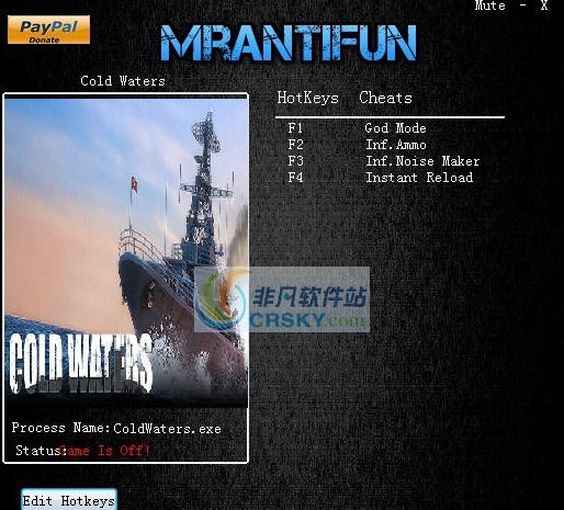 冰冷海域四项修改器 v3.8