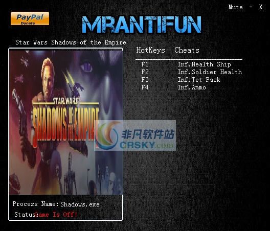 星球大战帝国的阴影四项修改器 v3.5 星球大战帝国的阴影四项修改器 v3.5