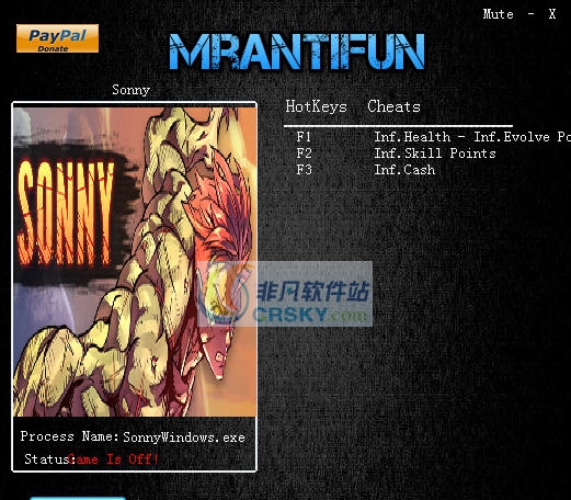 桑尼四项修改器 v3.4