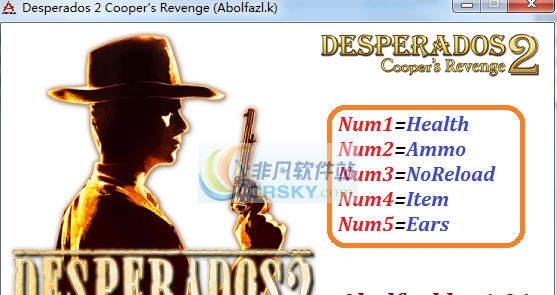 赏金奇兵2库珀的复仇五项修改器 v3.5 赏金奇兵2库珀的复仇五项修改器 v3.5