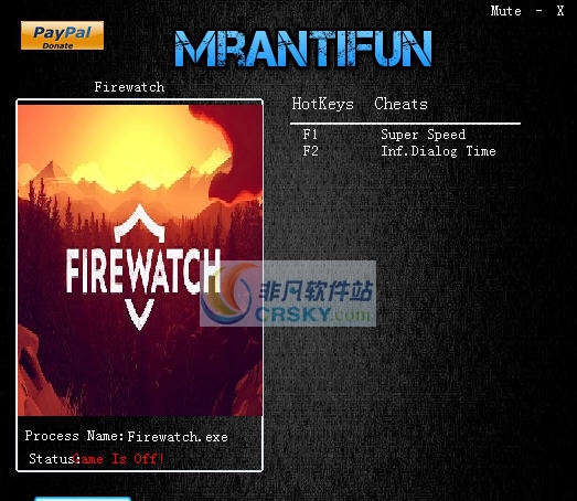 看火人两项修改器 v3.4 看火人两项修改器 v3.4
