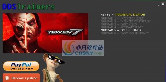 铁拳7无限计时修改器 v3.3 铁拳7无限计时修改器 v3.3
