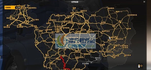 欧洲卡车模拟2公路中文路牌MOD v2.8 欧洲卡车模拟2公路中文路牌MOD v2.8