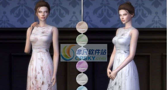 模拟人生4六种花纹小清新裙子MOD v2.5 模拟人生4六种花纹小清新裙子MOD v2.5