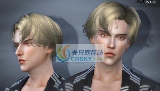 模拟人生4NTF925男士中分头微卷发MOD v2.5 模拟人生4NTF925男士中分头微卷发MOD v2.5