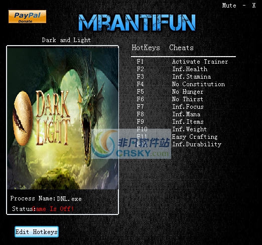 黑暗与光明十一项修改器 v3.7 黑暗与光明十一项修改器 v3.7
