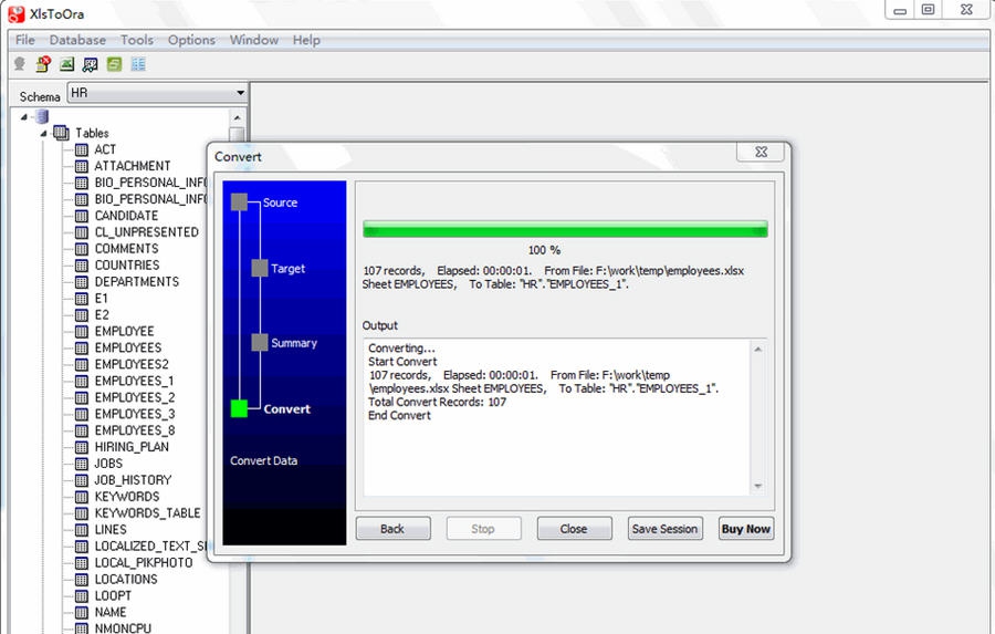 XlsToOra v4.9 XlsToOra v4.9