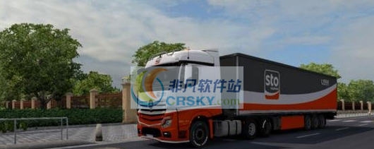 欧洲卡车模拟2超写实申通快递MOD v2.6
