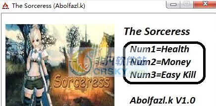 女术士三项修改器 v3.5 女术士三项修改器 v3.5