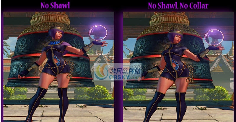 街头霸王5梅娜特去围领披肩MOD v2.5 街头霸王5梅娜特去围领披肩MOD v2.5