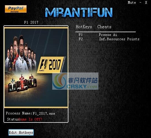 F12017两项修改器 v3.5 F12017两项修改器 v3.5