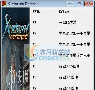 X变体防御七项修改器 v3.6