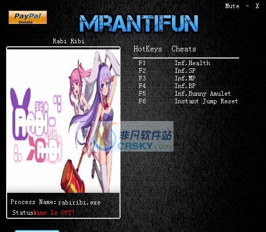 RabiRibi六项修改器 v3.6 RabiRibi六项修改器 v3.6