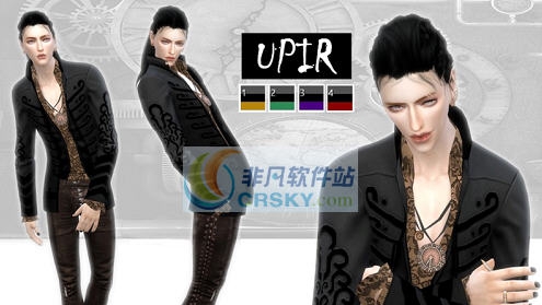 模拟人生4UPIR男士蒸汽朋克风夹克上衣MOD v2.5 模拟人生4UPIR男士蒸汽朋克风夹克上衣MOD v2.5