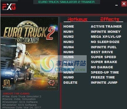 欧洲卡车模拟2十一项属性修改器 v1.28.1.3.9 欧洲卡车模拟2十一项属性修改器 v1.28.1.3.9
