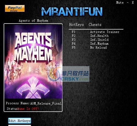 混乱特工十项修改器 v3.5