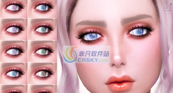 模拟人生4Yukki洋娃娃美瞳MOD v2.4 模拟人生4Yukki洋娃娃美瞳MOD v2.4