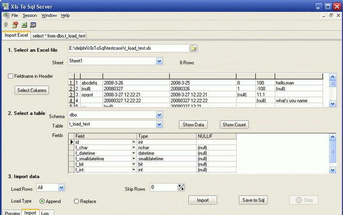 XlsToSql v4.9 XlsToSql v4.9