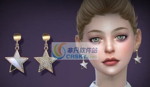 模拟人生4女式星星金属耳坠MOD v2.5