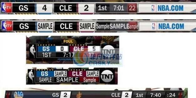 NBA2K18NBA TV/TNT3记分牌补丁 v2.8 NBA2K18NBA TV/TNT3记分牌补丁 v2.8