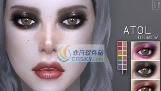 模拟人生4Atol女式亮色烟熏眼影MOD v2.5 模拟人生4Atol女式亮色烟熏眼影MOD v2.5