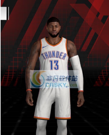 NBA2K18雷霆队乔治威少身形MOD v2.7 NBA2K18雷霆队乔治威少身形MOD v2.7