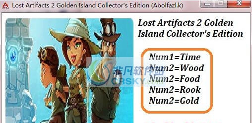 失落神器黄金岛五项修改器 v3.5