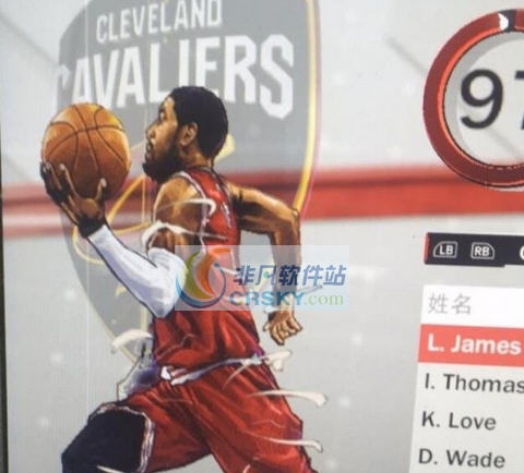 NBA2K18欧文漫画风格身形MOD v2.5 NBA2K18欧文漫画风格身形MOD v2.5