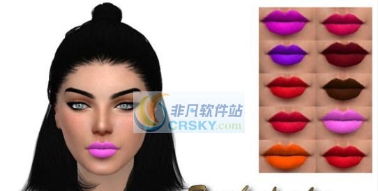 模拟人生4女式浓重鲜艳系口红套装MOD v2.6 模拟人生4女式浓重鲜艳系口红套装MOD v2.6