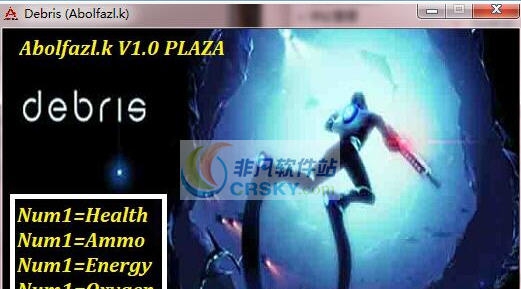 Debris四项修改器 v3.3 Debris四项修改器 v3.3
