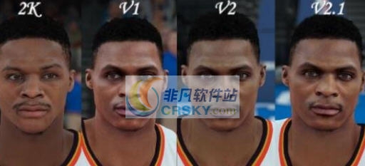 NBA2K18雷霆队威少面补MOD v2.7 NBA2K18雷霆队威少面补MOD v2.7