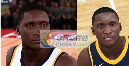 NBA2K18步行者队奥拉迪波身形面补MOD v2.7 NBA2K18步行者队奥拉迪波身形面补MOD v2.7