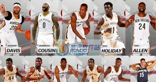 NBA2K18鹈鹕全队球员高清照片补丁 v2.7