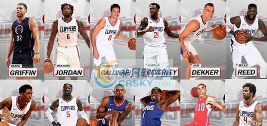 NBA2K18快船全队球员高清照片补丁 v2.5 NBA2K18快船全队球员高清照片补丁 v2.5