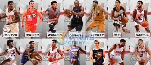 NBA2K18太阳全队球员高清照片补丁 v2.6 NBA2K18太阳全队球员高清照片补丁 v2.6