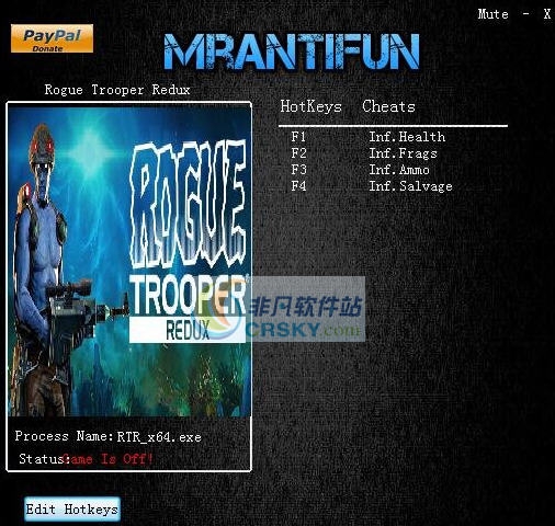 侠盗骑兵归来四项修改器 v3.3 侠盗骑兵归来四项修改器 v3.3