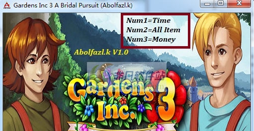 花园公司3新娘的追求三项修改器 v3.6 花园公司3新娘的追求三项修改器 v3.6