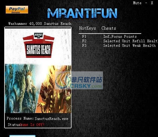 战锤40K神圣军团三项修改器 v3.9 战锤40K神圣军团三项修改器 v3.9