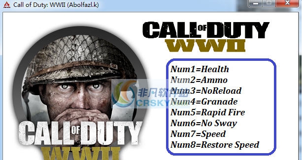 使命召唤14二战僵尸模式八项修改器 v3.7 使命召唤14二战僵尸模式八项修改器 v3.7