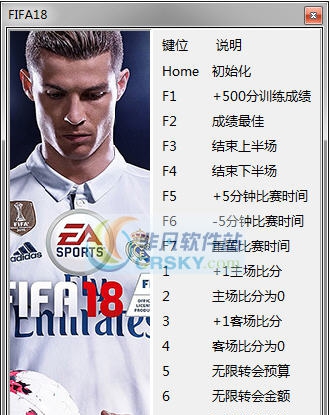 FIFA18十六项修改器 v1.0.49.51296 FIFA18十六项修改器 v1.0.49.51296