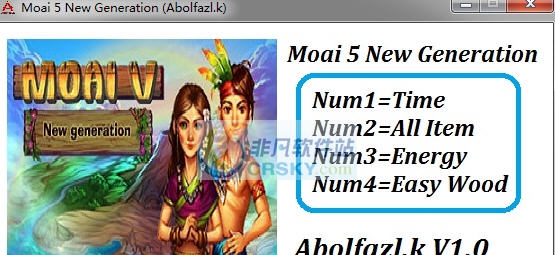 摩艾5新时代四项修改器 v3.5 摩艾5新时代四项修改器 v3.5