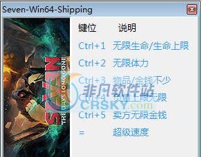 七远去的日子六项修改器 v3.4 七远去的日子六项修改器 v3.4