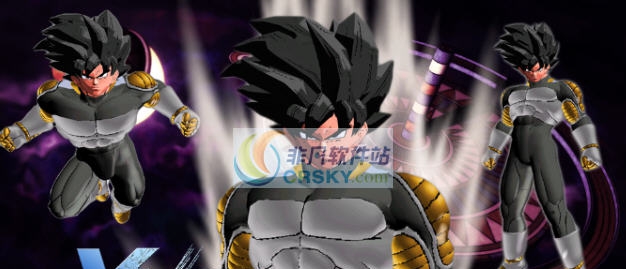 龙珠超宇宙2新黑白色赛亚人战斗服MOD v2.8 龙珠超宇宙2新黑白色赛亚人战斗服MOD v2.8