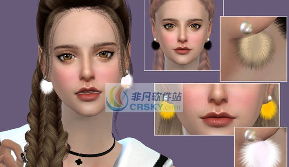 模拟人生4女士毛绒绒小球耳坠MOD v2.3 模拟人生4女士毛绒绒小球耳坠MOD v2.3