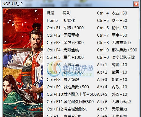 信长之野望大志三十二项修改器 v3.6 信长之野望大志三十二项修改器 v3.6