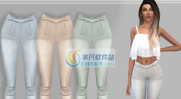 模拟人生4女士褶皱休闲紧身裤MOD v2.4 模拟人生4女士褶皱休闲紧身裤MOD v2.4