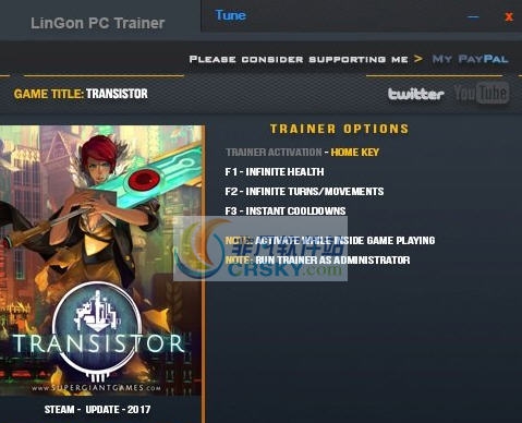 晶体管三项修改器 v3.5